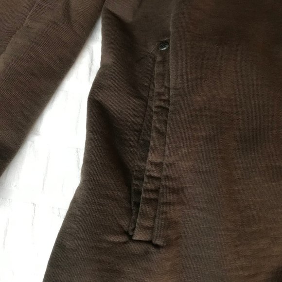 Parasuco Brown Hoodie Zip-up Hooded Sweatshirt MEN Large - Picture 3 of 7